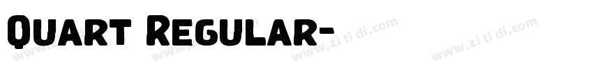 Quart Regular字体转换